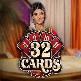32 Cards slot logo by Ezugi at inbet Casino