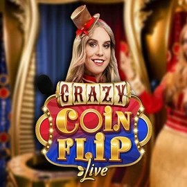 Logo of Crazy Coin Flip from Evolution at inbet Casino