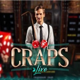 Live Craps logo by Evolution at inbet Casino