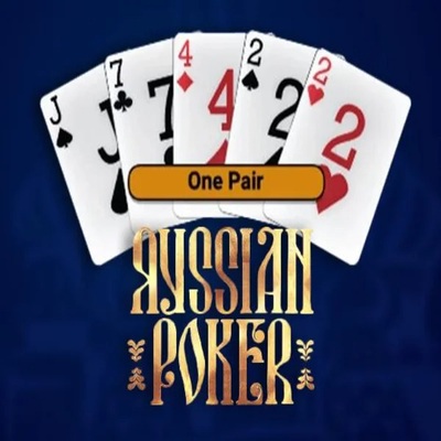 Russian Poker by OneTouch Games, showcased at inbets.nl – game logo
