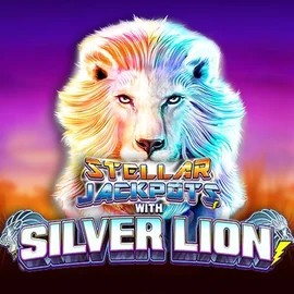 Official Jackpots logo: Stellar Jackpots with Silver Lion by Lightning Box Game at inbet Casino